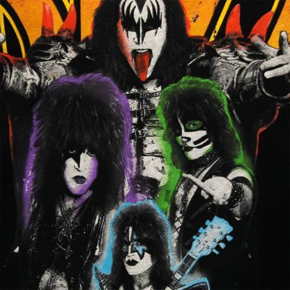 Band Merchandise KISS Neon Band T-Shirt - Image 4