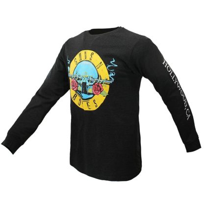 Band Merchandise Guns N' Roses Hollywood Tour 1991 Longsleeve T-Shirt - Image 2