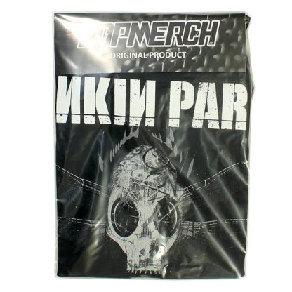 Band Merchandise Linkin Park Dragon Fly Gas Mask T-Shirt Black - Image 4