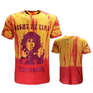 Band Merchandise The Doors Light My Fire Dip Dye T-Shirt