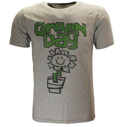 Band Merchandise Green Day Flower Pot T-Shirt