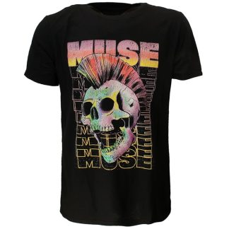 Band Merchandise Muse Mohawk Skull T-Shirt