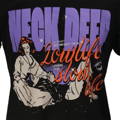 Band Merchandise Neck Deep Lowlife Couple T-Shirt - Image 3