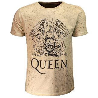 Band Merchandise Queen Crest Dip Dye T-Shirt