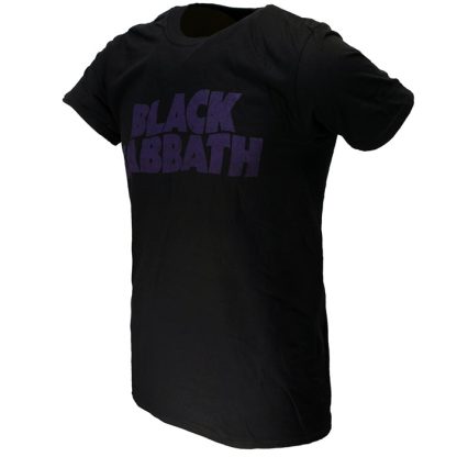 Band Merchandise Black Sabbath Vintage Wavy Logo T-Shirt - Image 2