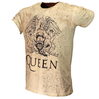 Band Merchandise Queen Crest Dip Dye T-Shirt - Image 2
