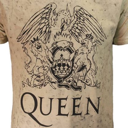 Band Merchandise Queen Crest Dip Dye T-Shirt - Image 3