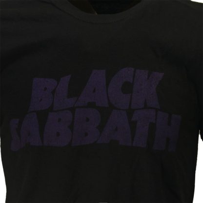 Band Merchandise Black Sabbath Vintage Wavy Logo T-Shirt - Image 3