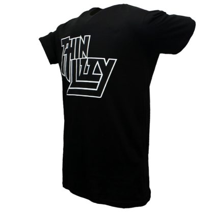 Band Merchandise Thin Lizzy Logo Band T-Shirt Black - Image 2