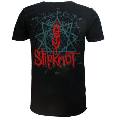 Band Merchandise Slipknot Masks Band T-Shirt Black - Image 3