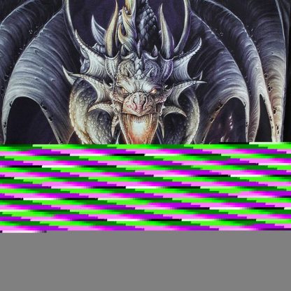 Biker 3D Glow in the Dark Dragon T-Shirt Black - High Quality - Image 4