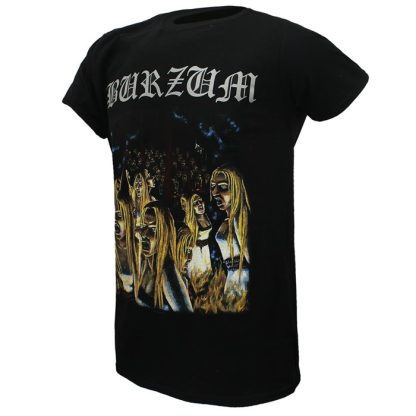 Band Merchandise Burzum Burning Witches T-Shirt Black - Image 2