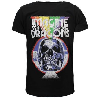 Band Merchandise Imagine Dragons Rainbow Skull Burst T-Shirt