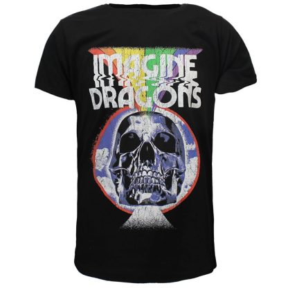 Band Merchandise Imagine Dragons Rainbow Skull Burst T-Shirt
