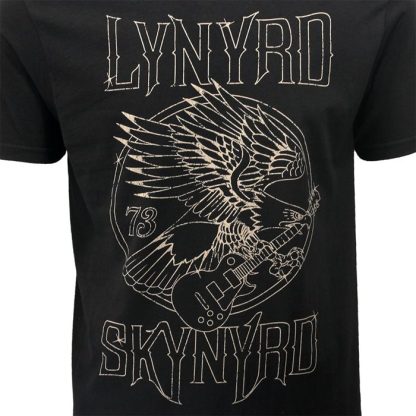 Band Merchandise Lynyrd Skynyrd Eagle Guitar 73 T-Shirt - Image 3