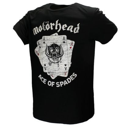 Band Merchandise Motorhead Ace of Spades Cards T-Shirt - Image 2