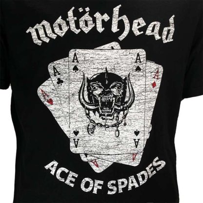 Band Merchandise Motorhead Ace of Spades Cards T-Shirt - Image 3