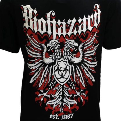 Band Merchandise Biohazard Crest T-Shirt - Image 3