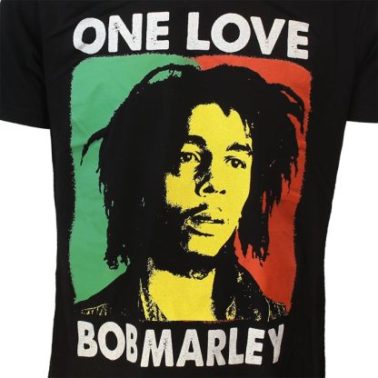 Band Merchandise Bob Marley One Love Rasta T-Shirt - Image 3