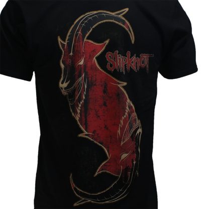Band Merchandise Slipknot New Masks Band T-Shirt Black - Image 4