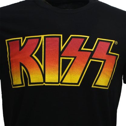 Band Merchandise KISS Classic Logo Band T-Shirt Black - Image 3