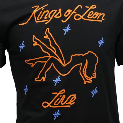 Band Merchandise Kings of Leon Stripper Vegas Lights T-Shirt - Image 3