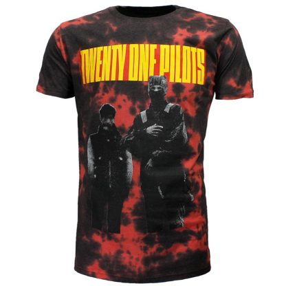 Band Merchandise Twenty One Pilots Dip Dye T-Shirt - Image 3