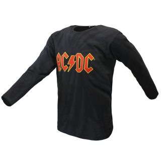Band Merchandise ACDC Massive Logo Dip Dye Longsleeve T-Shirt