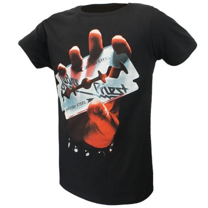 Band Merchandise Judas Priest British Steel Razorblade T-Shirt - Image 2