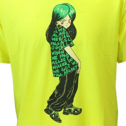 Band Merchandise Billie Eilish Anime Protagonist T-Shirt - Image 3