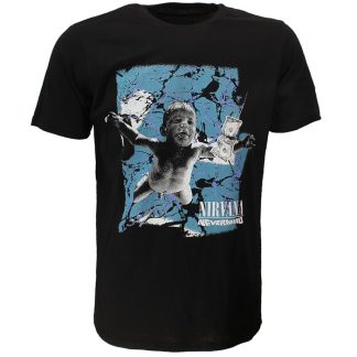 Band Merchandise Nirvana Cracked Nevermind Cover T-Shirt