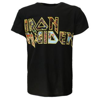 Band Merchandise Iron Maiden Eddie Logo T-Shirt