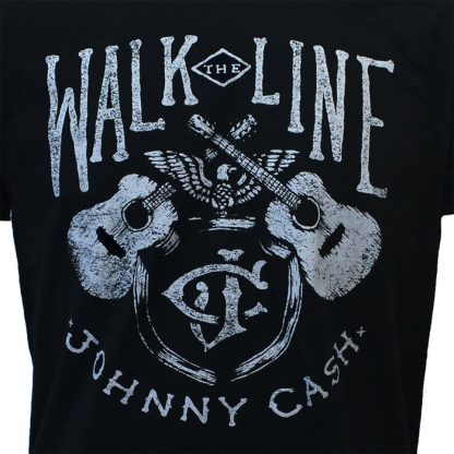 Band Merchandise Johnny Cash Walk The Line T-Shirt - Image 3