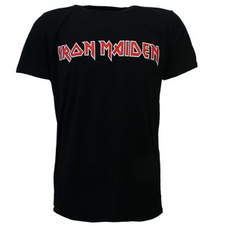 Band Merchandise Iron Maiden Band Logo T-Shirt Black
