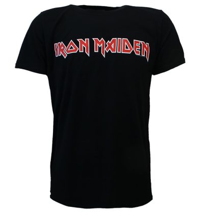 Band Merchandise Iron Maiden Band Logo T-Shirt Black