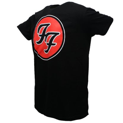 Band Merchandise Foo Fighters FF Logo Band T-Shirt Black - Image 2
