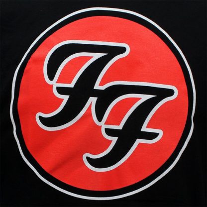 Band Merchandise Foo Fighters FF Logo Band T-Shirt Black - Image 3