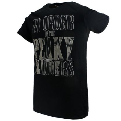 Peaky Blinders By Order Of The Peaky Blinders T-Shirt Black - Image 2