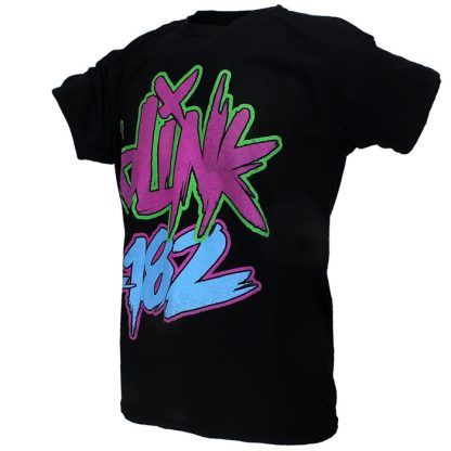 Band Merchandise Blink-182 Neon Logo T-Shirt - Image 2