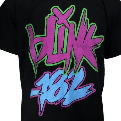 Band Merchandise Blink-182 Neon Logo T-Shirt - Image 3