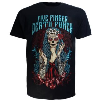 Band Merchandise Five Finger Death Punch Lady Muerta T-Shirt