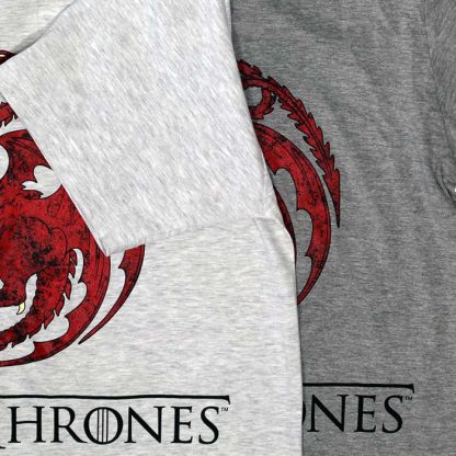 Game of Thrones Game of Thrones Dragon T-Shirt Light and Dark Coloured - Image 2