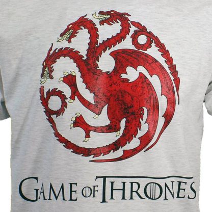 Game of Thrones Game of Thrones Dragon T-Shirt Light and Dark Coloured - Image 3