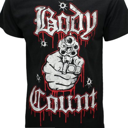 Band Merchandise Body Count Talk Shit Get Shot T-Shirt - Image 3