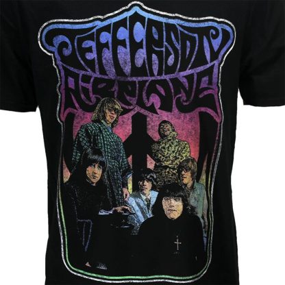 Band Merchandise Jefferson Airplane Band Photo T-Shirt - Image 3