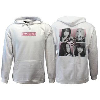 Band Merchandise Blackpink Shut Down Hoodie Sweater