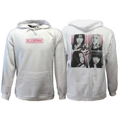 Band Merchandise Blackpink Shut Down Hoodie Sweater