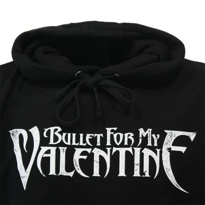 Band Merchandise Bullet For My Valentine Logo & Raven Hoodie Sweater - Image 6