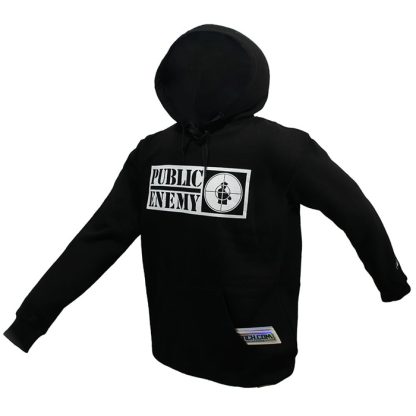 Band Merchandise Public Enemy Crosshairs Logo Sleeve Print Hoodie Sweater - Image 2