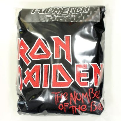 Band Merchandise Iron Maiden Hoodie Number Of The Beast Faded Edge Vintage Sweater Pullover - Image 7